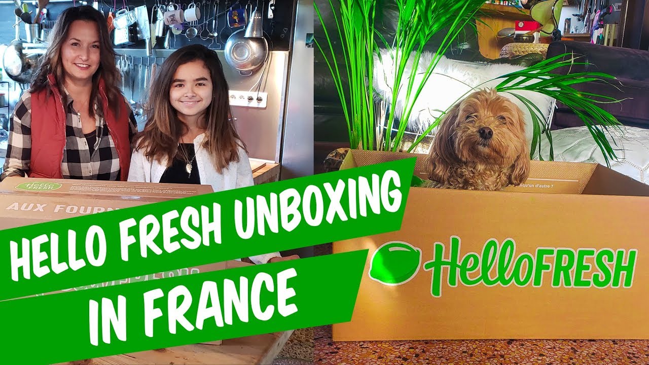 Hello Fresh Meal kit Unboxing In France