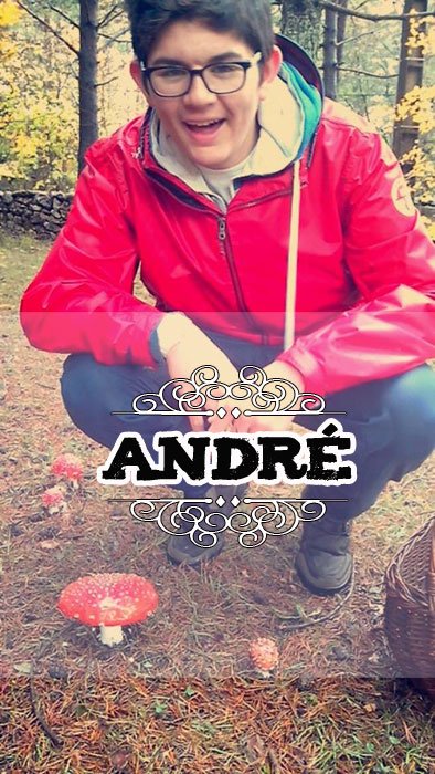 Andre is the middle child and 17 . Andre is the middle child and 17 .