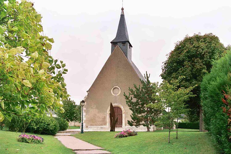 Valentine's day in France in SaintValentin, a kitschy French village