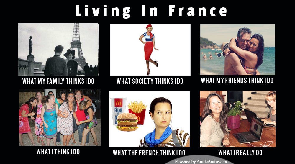 Living In France Travel Meme: What People Think I do vs ...