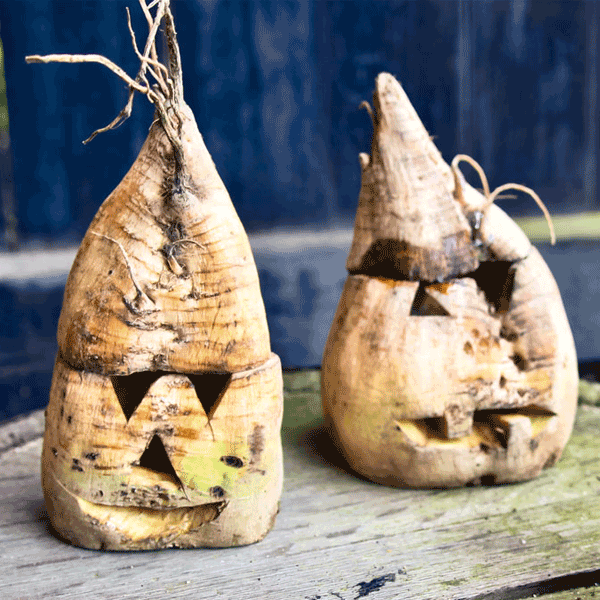 Why You Should Carve Root Or Turnip Jack O�Lanterns Instead of Pumkin