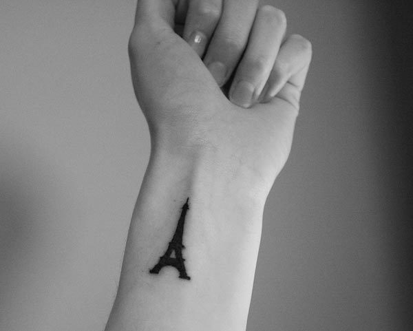 Eiffel Tower Wrist Tattoo Eiffel Tower Wrist Tattoo