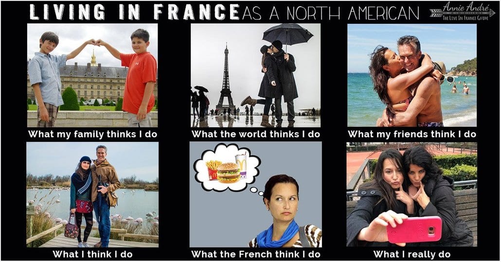 What people think I do: Travel meme about living in France What people think I do: Travel meme about living in France