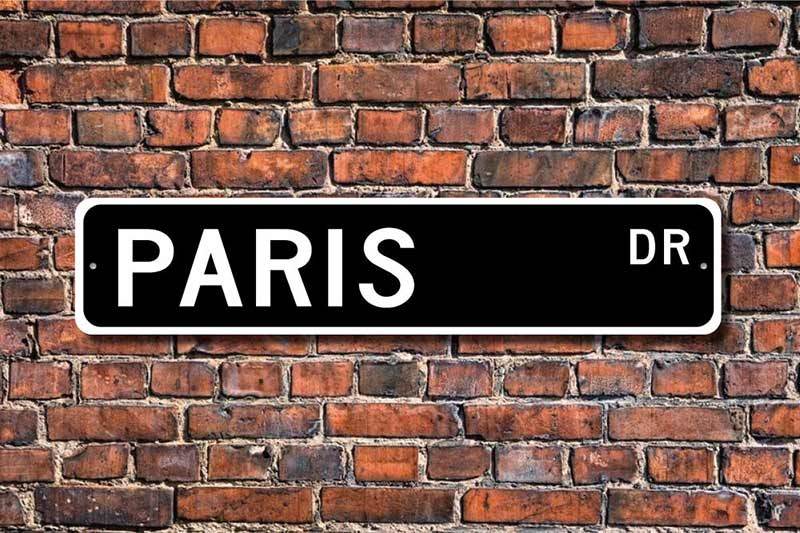 Paris street sign room decor Paris street sign room decor
