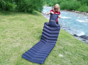 2 in 1 Inflatable Travel Pad / Neck Pillow (by LayOn)