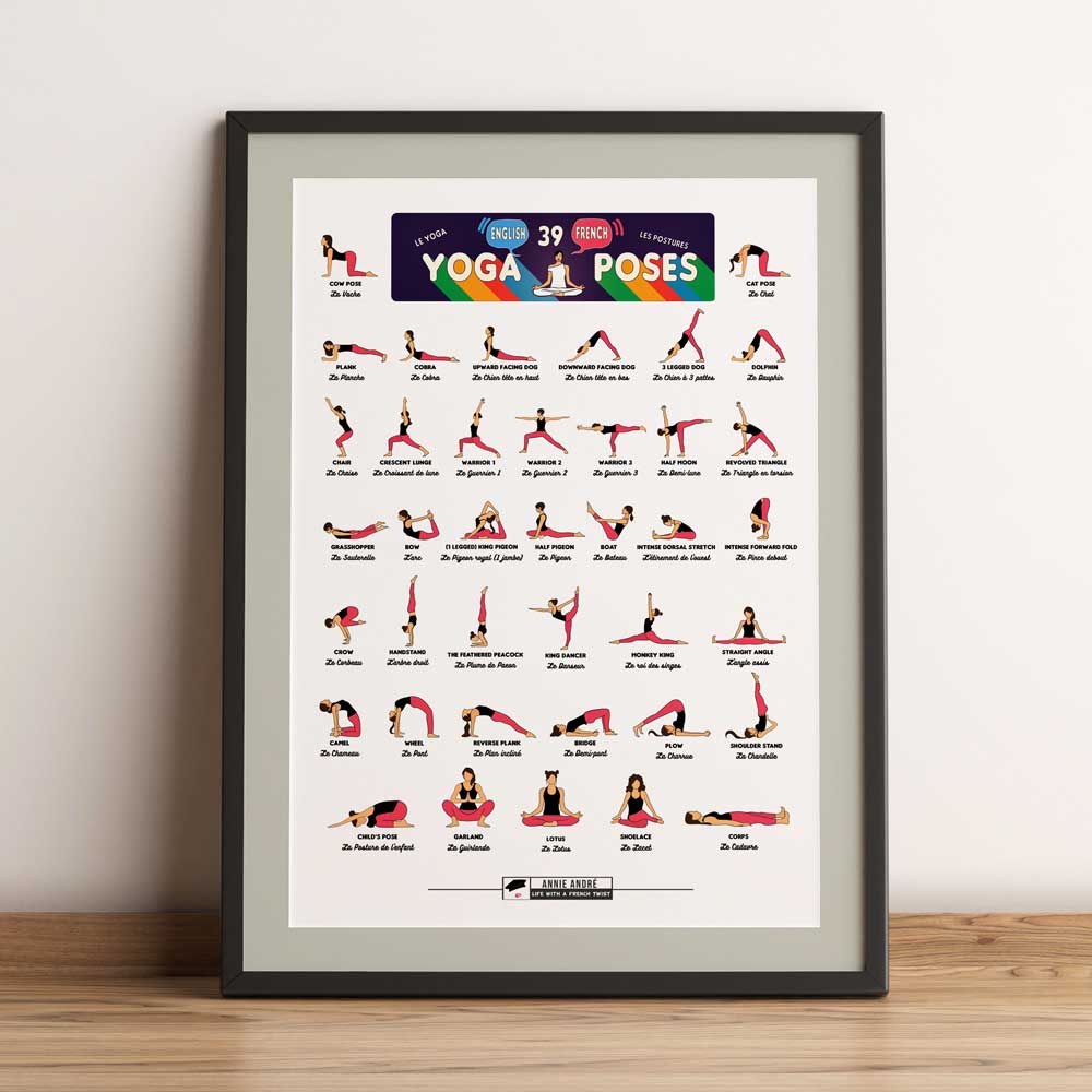 Yoga Poses Printable Chart - Printable Templates