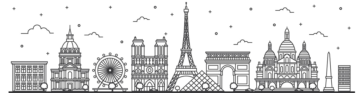 Annie Andre: A travel live abroad lifestyle blog with a French twist Paris skyline header for homepage of AnnieAndre.com: A travel live abroad lifestyle blog with a French twist by Annie André