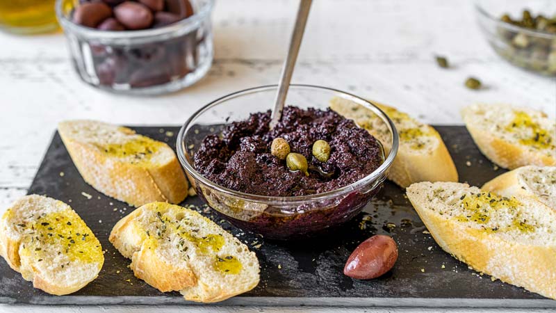 Olive Tapenade Recipe: A spreadable French garlic and caper dip